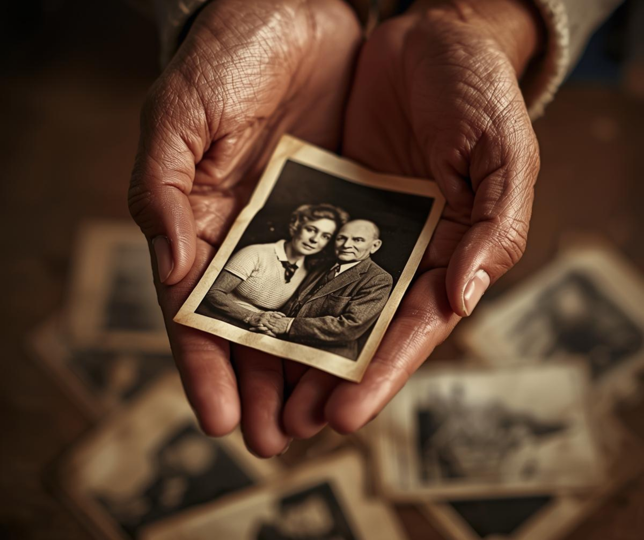 Vintage family photographs and memories