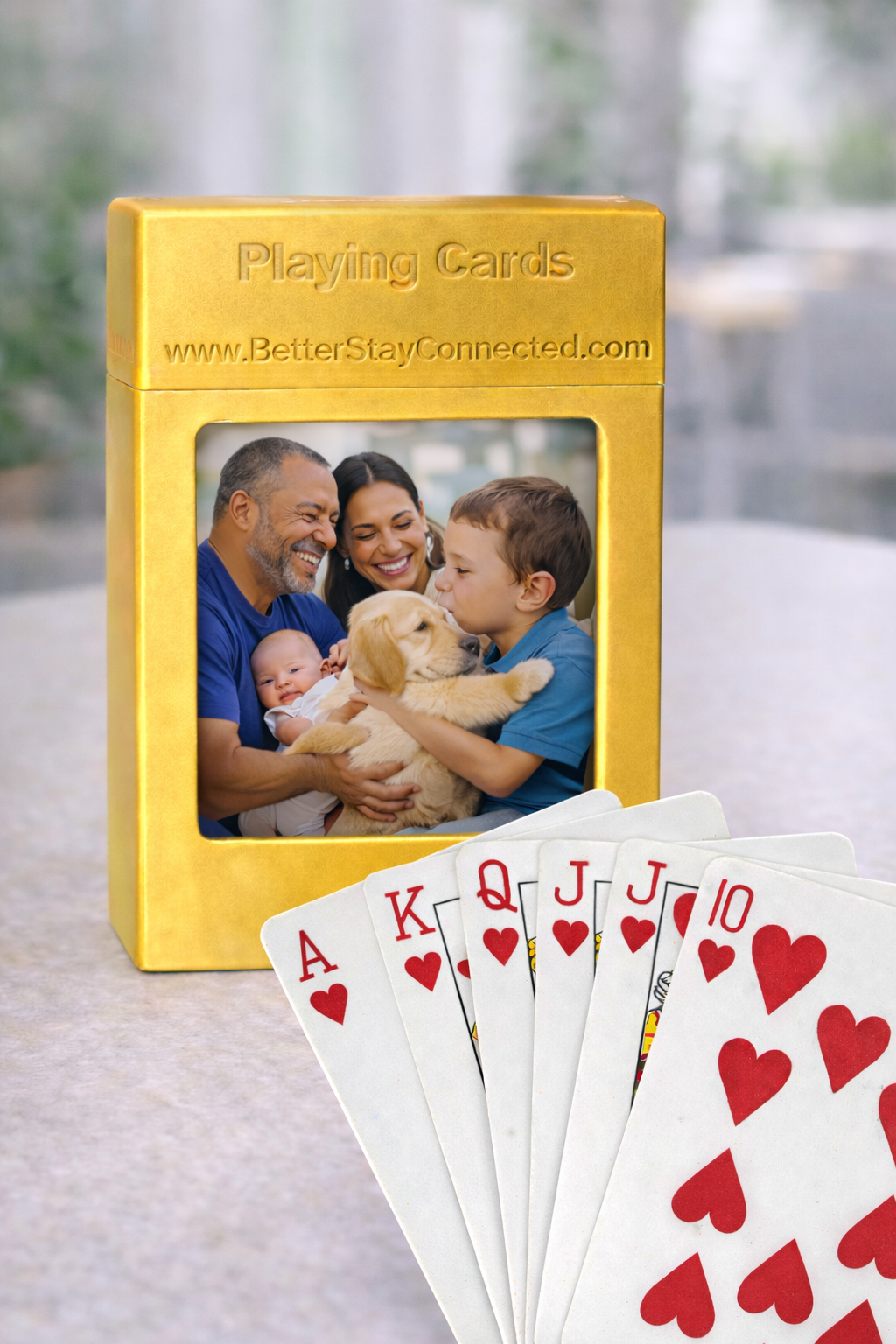 Personalized deck in premium gray case